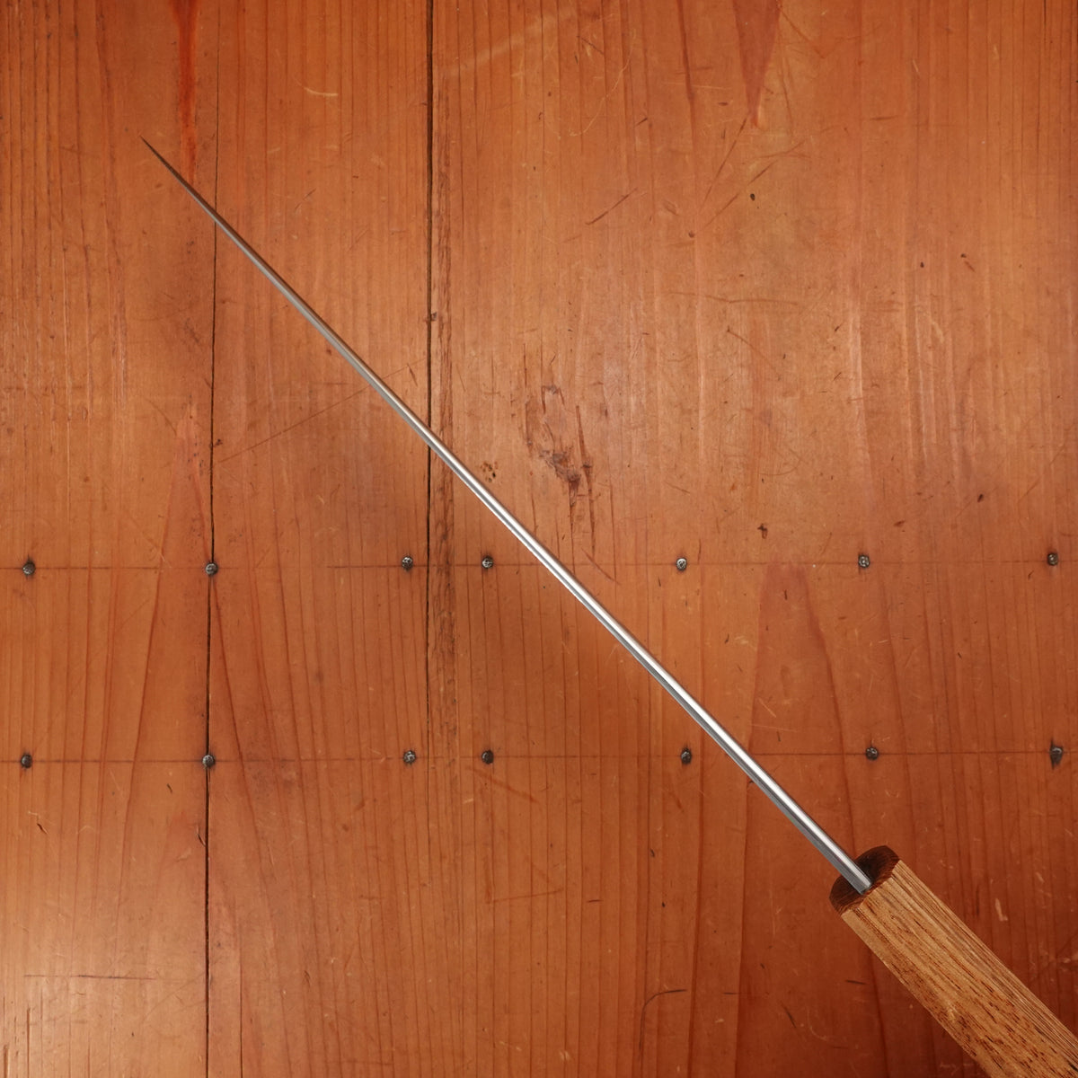 Hado Sumi 240mm Gyuto Shirogami 2 Kurouchi Finish Burnt Oak Handle