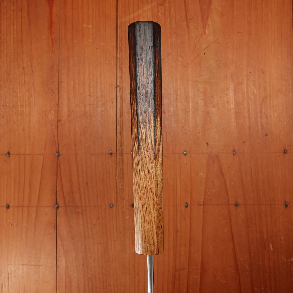 Hado Sumi 240mm Gyuto Shirogami 2 Kurouchi Finish Burnt Oak Handle