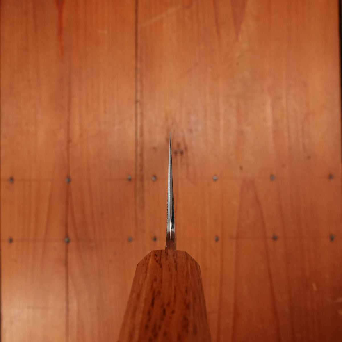 Hado Sumi 240mm Gyuto Shirogami 2 Kurouchi Finish Burnt Oak Handle