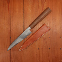 AZ Knives 145mm Petty UHB20C Honyaki Lapacho Handle with Leather Sheath No.2