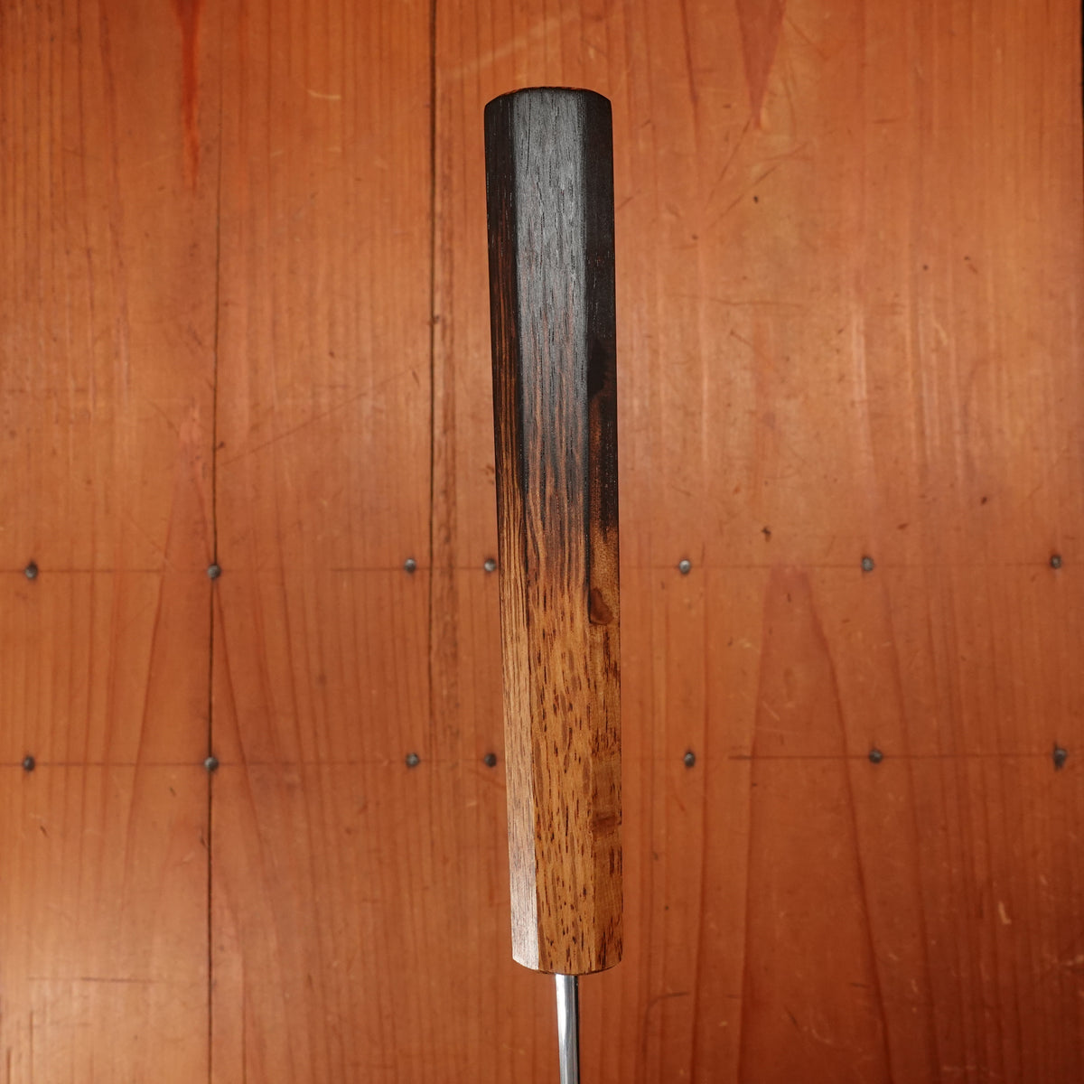Hado Sumi 210mm Gyuto Shirogami 2 Kurouchi Finish Burnt Oak Handle