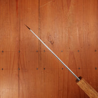 Hado Sumi 180mm Bunka Shirogami 2 Kurouchi Finish Burnt Oak Handle