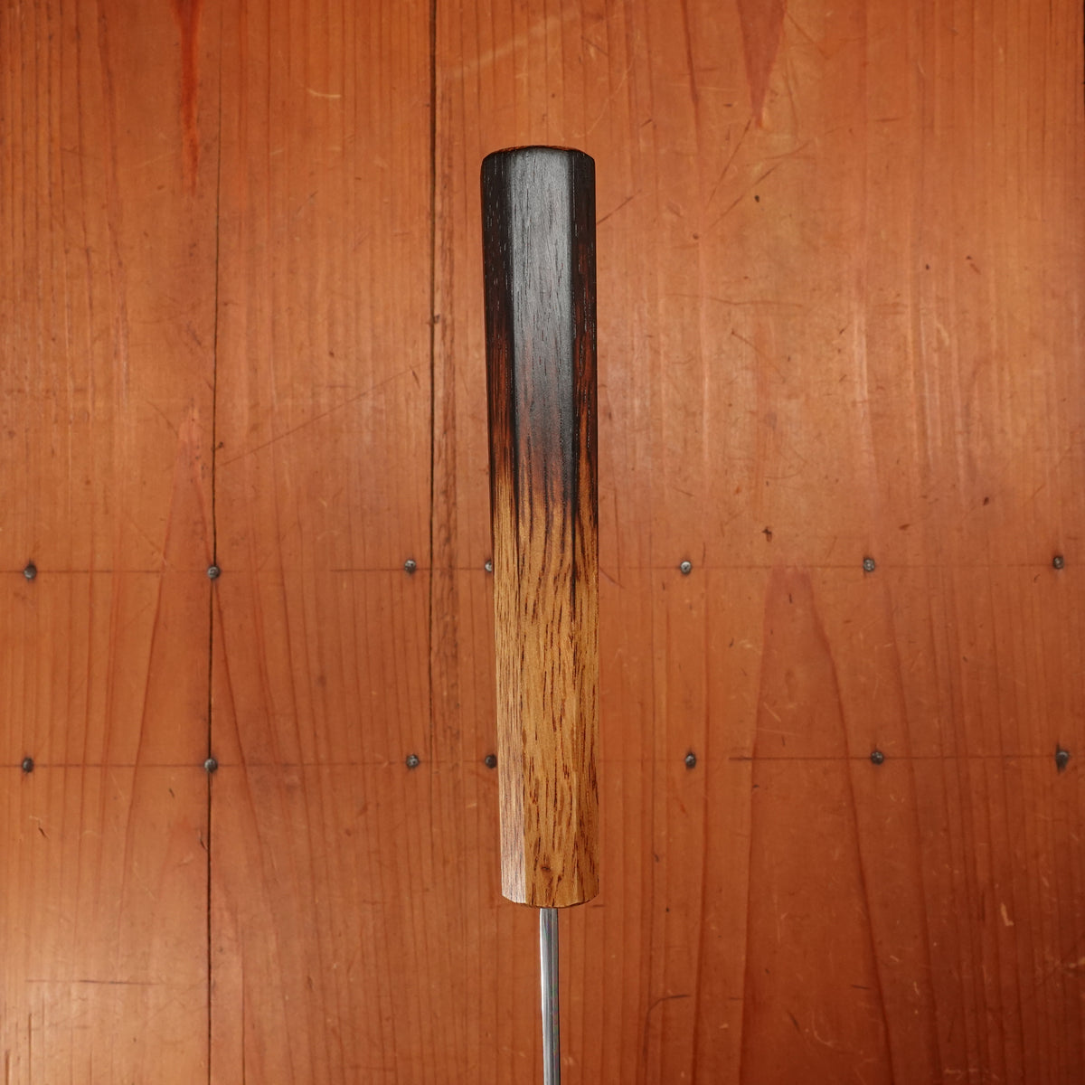 Hado Sumi 180mm Bunka Shirogami 2 Kurouchi Finish Burnt Oak Handle