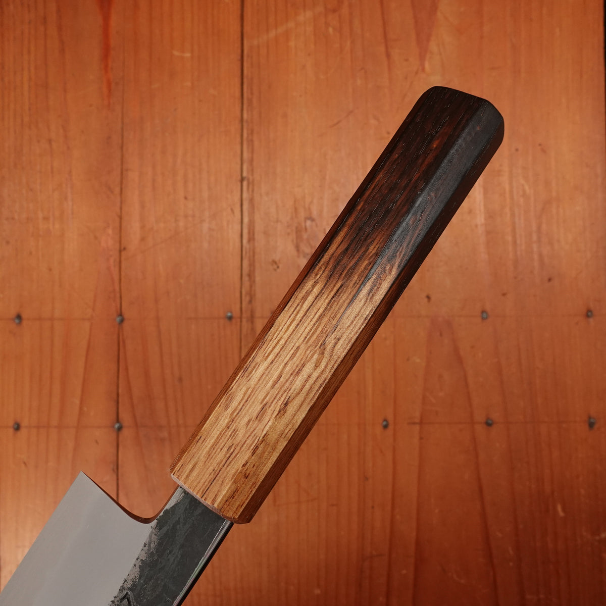Hado Sumi 135mm Ko-Bunka Shirogami 2 Kurouchi Finish Burnt Oak Handle