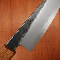 Hado Sumi 135mm Ko-Bunka Shirogami 2 Kurouchi Finish Burnt Oak Handle
