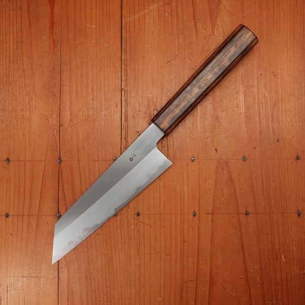 BC Exclusive - Hado 180mm Kiritsuke Santoku Iron Clad Shirogami 2 Urushi Oak Handle