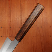 BC Exclusive - Hado 180mm Kiritsuke Santoku Iron Clad Shirogami 2 Urushi Oak Handle