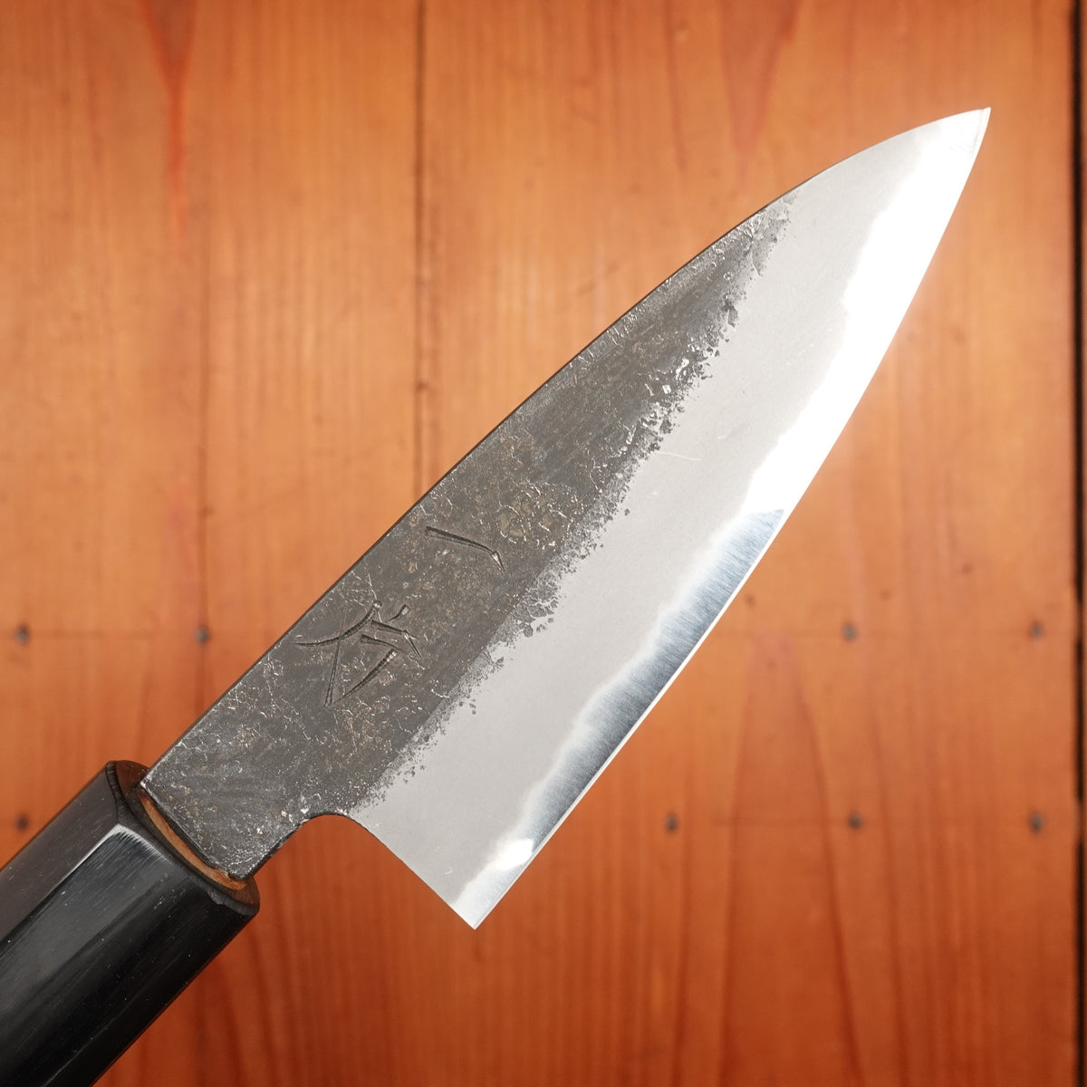 Hitohira Hinode 90mm Petty Shirogami 2 Kurouchi Ho Wood (D-Shape)