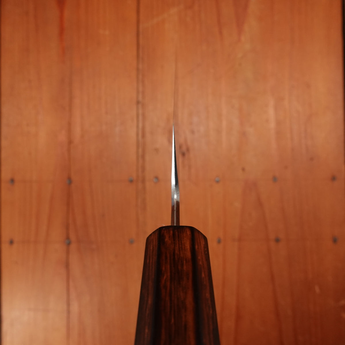 BC Exclusive - Hado 180mm Kiritsuke Santoku Iron Clad Shirogami 2 Urushi Oak Handle