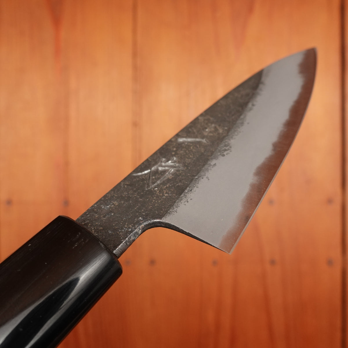 Hitohira Hinode 90mm Petty Shirogami 2 Kurouchi Ho Wood (D-Shape)