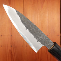 Hitohira Hinode 90mm Petty Shirogami 2 Kurouchi Ho Wood (D-Shape)