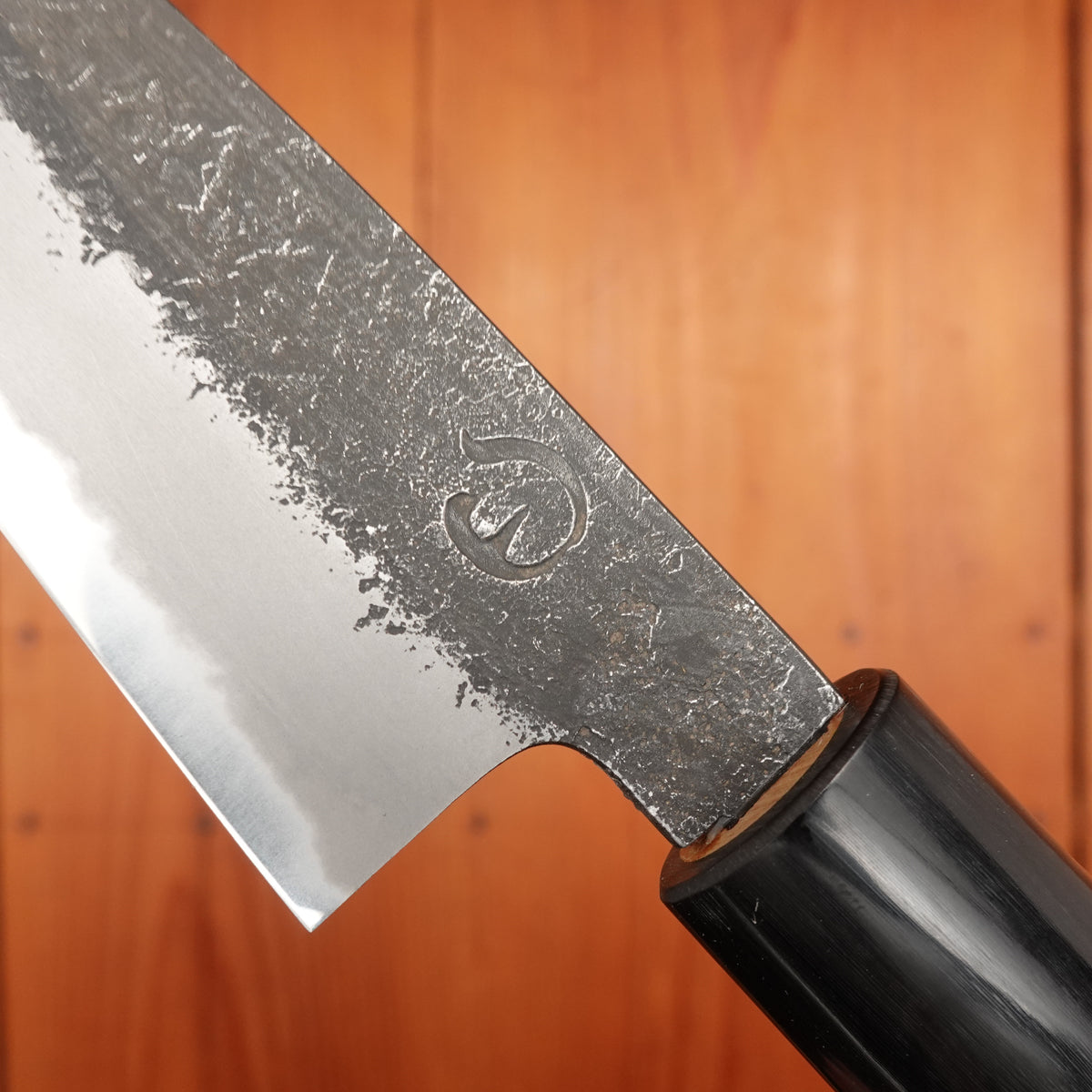 Hitohira Hinode 90mm Petty Shirogami 2 Kurouchi Ho Wood (D-Shape)