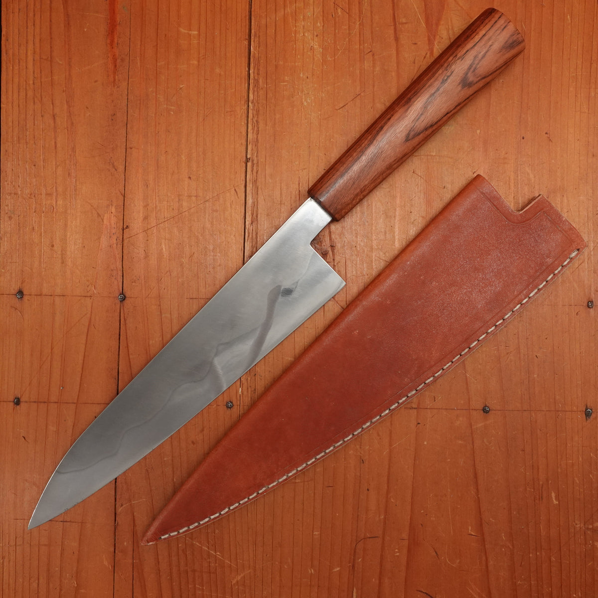 AZ Knives 210mm Gyuto UHB20C Honyaki Urunday Handle with Leather Sheath No. 2
