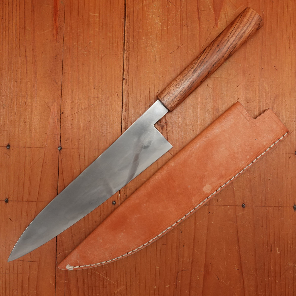 AZ Knives 210mm Gyuto UHB20C Honyaki Urunday Handle with Leather Sheath No. 1
