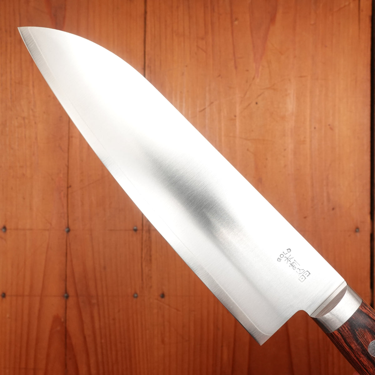 Hitohira Imojiya MZ 165mm Santoku VG1 Imitation Mahogany Handle