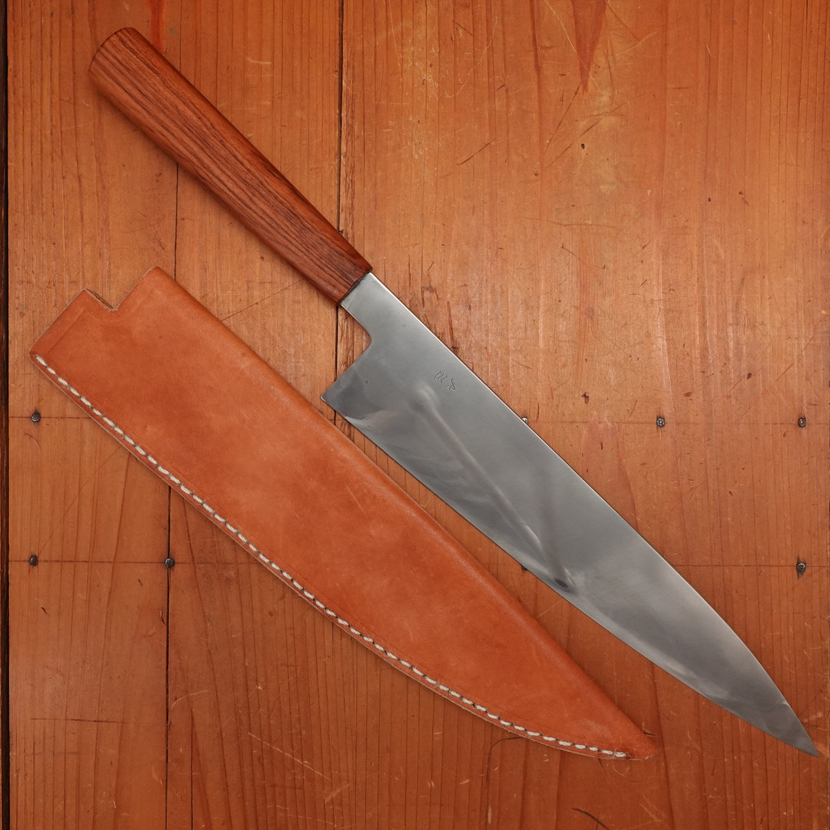 AZ Knives 240mm Gyuto UHB20C Honyaki Urunday Handle with Leather Sheath