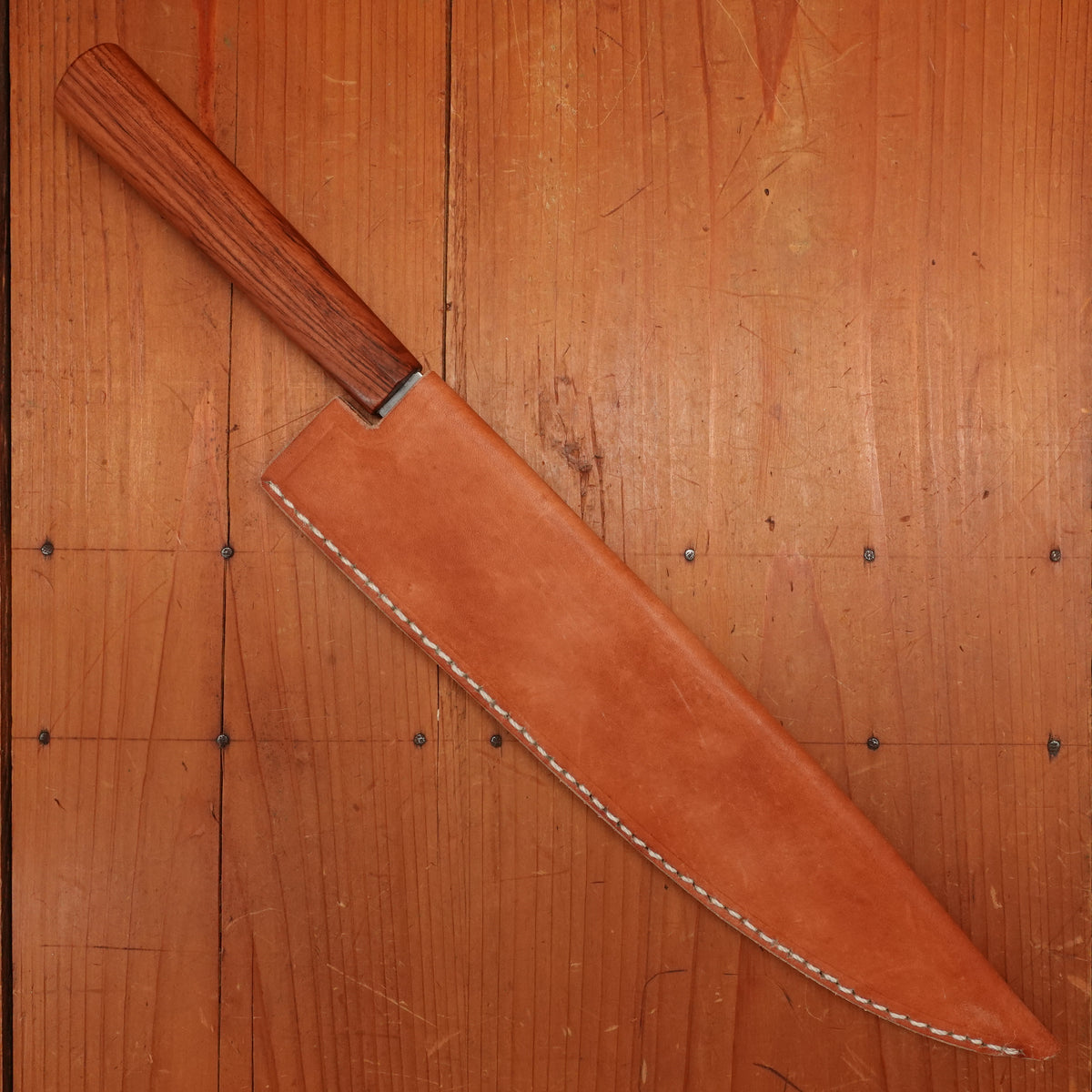 AZ Knives 240mm Gyuto UHB20C Honyaki Urunday Handle with Leather Sheath