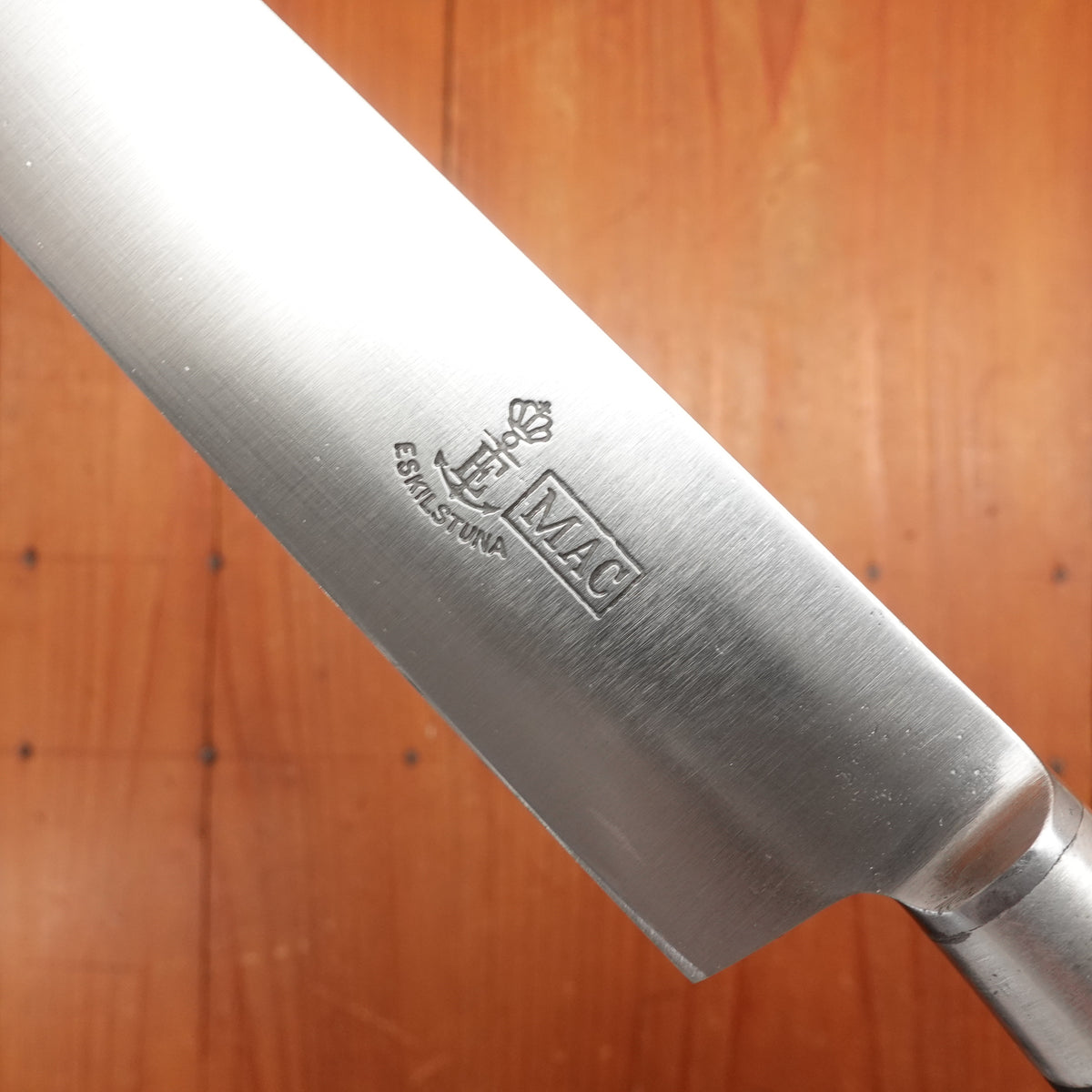 Vintage MAC 9.5" Slicer Carbon Steel Ebony Eskilstuna, Sweden 1950-60