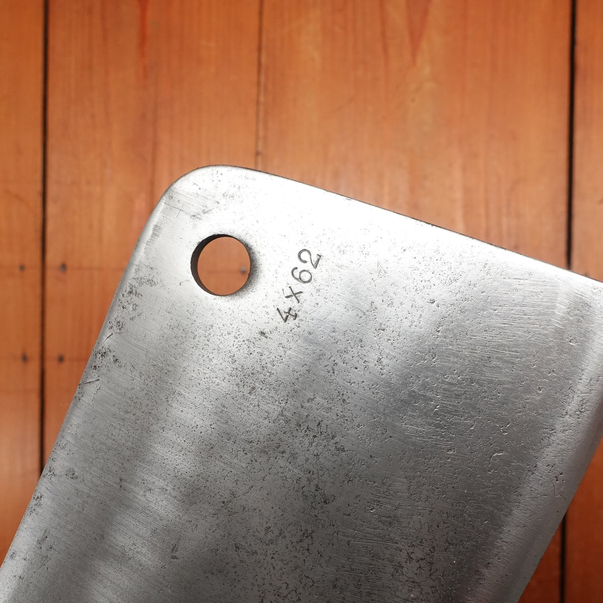 F Dick No. 84 4x62 9" Cleaver Carbon Steel Beech Germany 1950s -60s