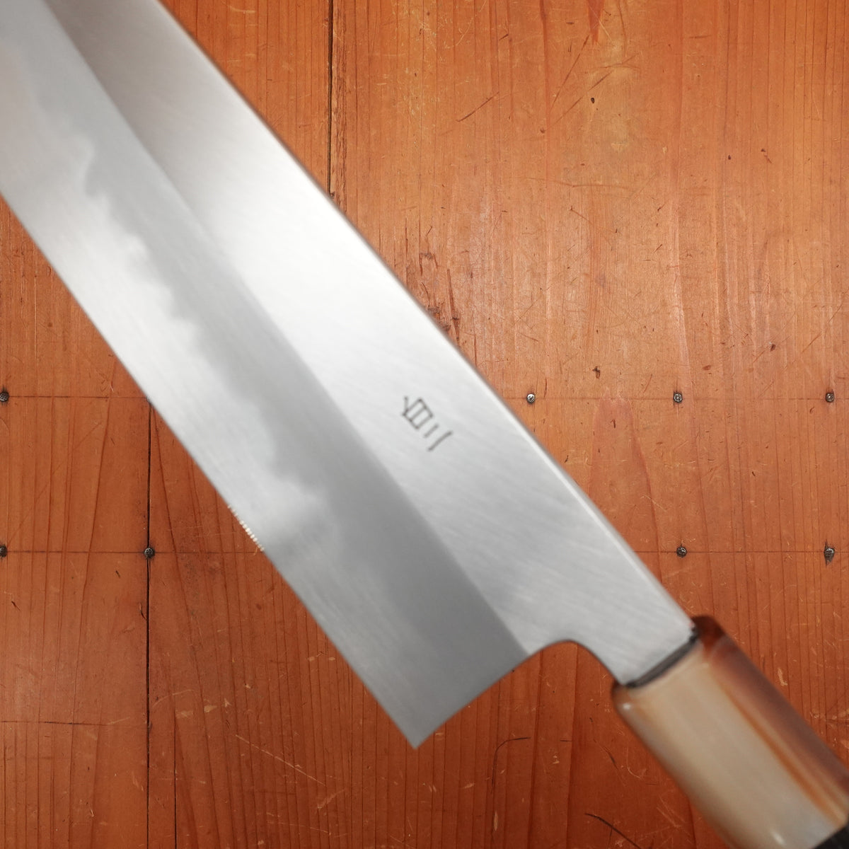 Hitohira Tanaka Ren 240mm Gyuto Shirogami 2 Ebony Handle