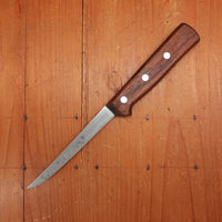 Victoria / Forschner 5" Boning Knife 208-5 Carbon Steel Rosewood Switzerland 1950s? 60s?