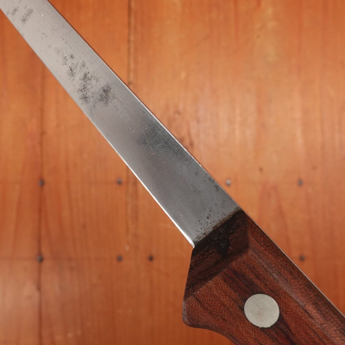 Victoria / Forschner 5" Boning Knife 208-5 Carbon Steel Rosewood Switzerland 1950s? 60s?