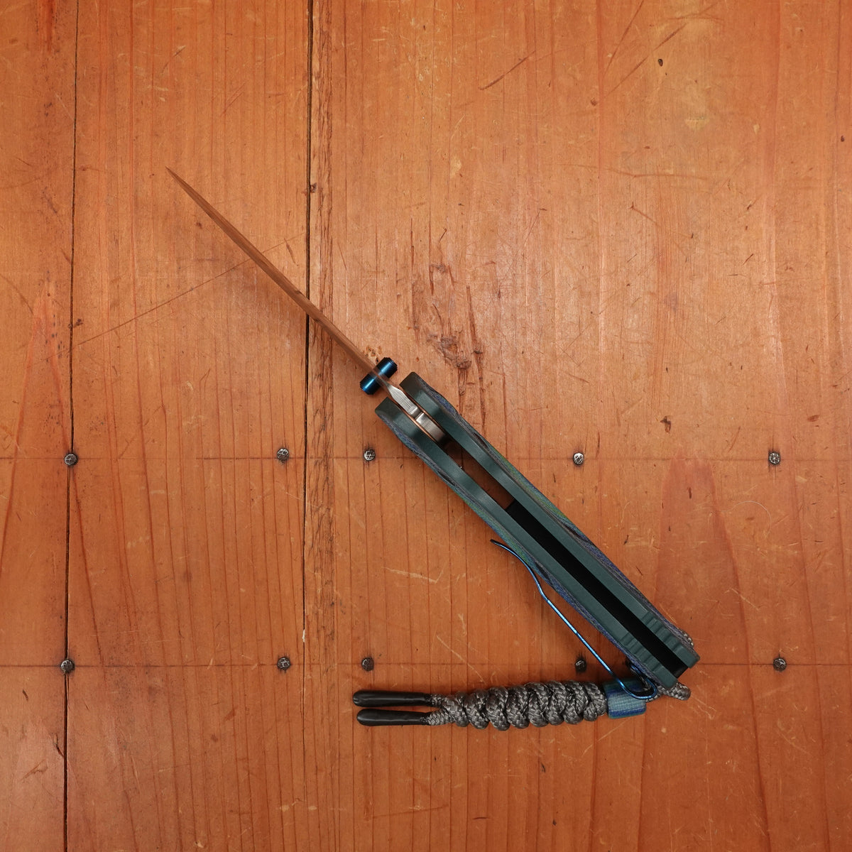 Benchmade Limited Edition 18065-2501 Mini Adira Drop Point Damasteel AXIS Lock Thermocline G-Carta Handle #365