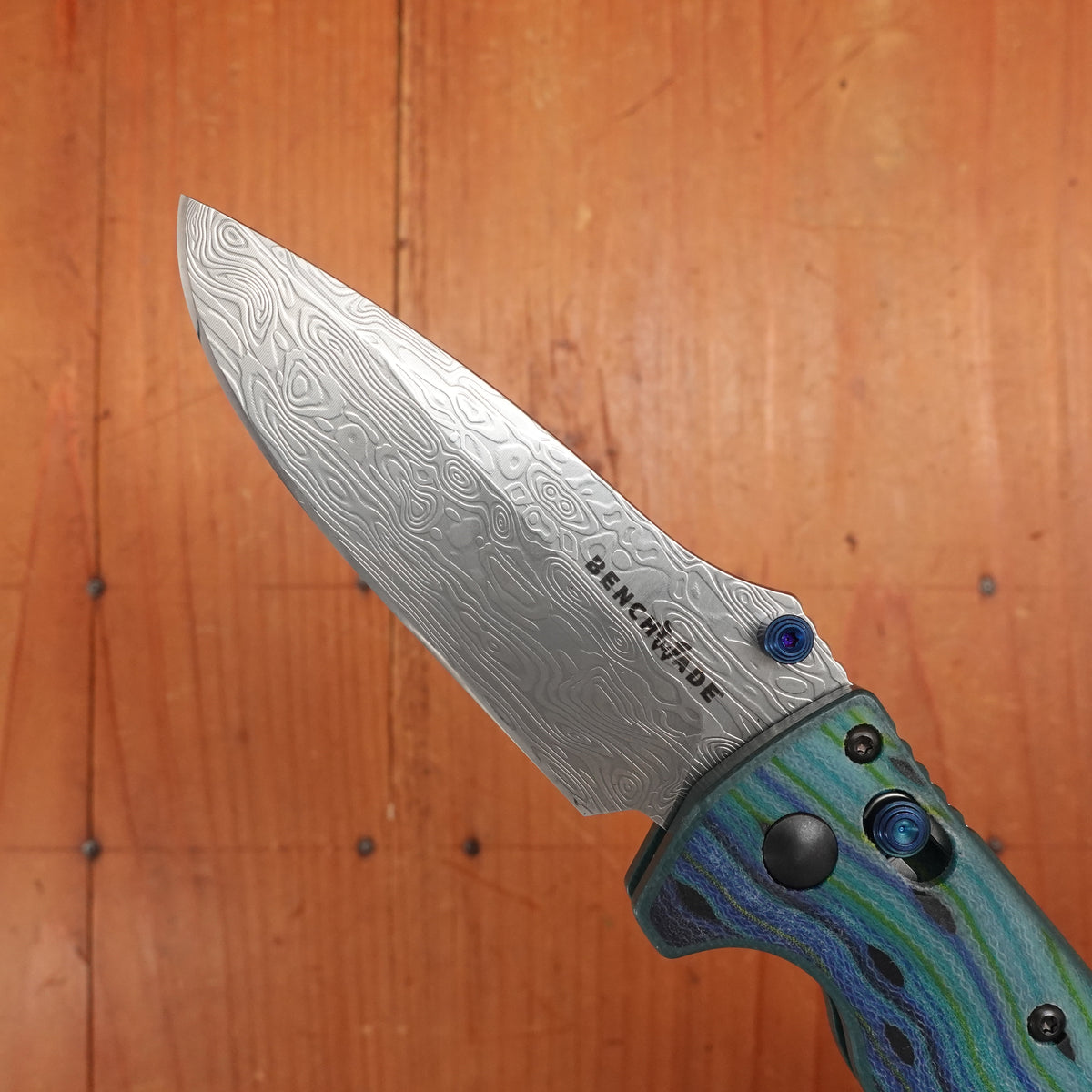 Benchmade Limited Edition 18065-2501 Mini Adira Drop Point Damasteel AXIS Lock Thermocline G-Carta Handle #365