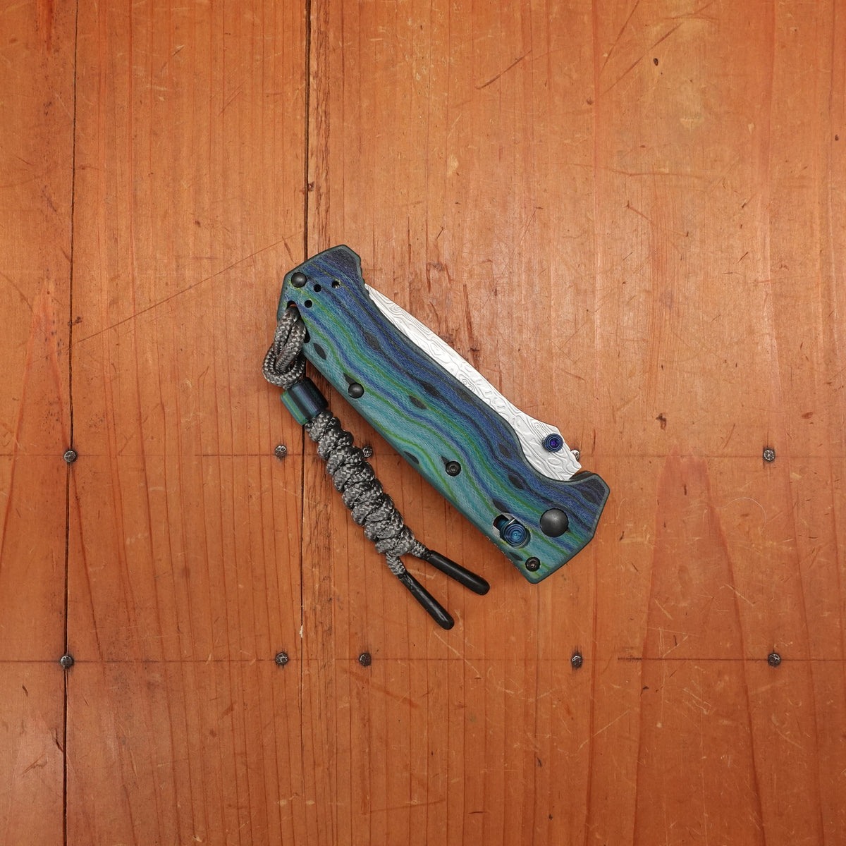 Benchmade Limited Edition 18065-2501 Mini Adira Drop Point Damasteel AXIS Lock Thermocline G-Carta Handle #365