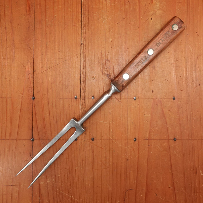 Dexter 12" Fork Hand Forged Carbon Steel Rosewood Mass. USA 1950’s-70s