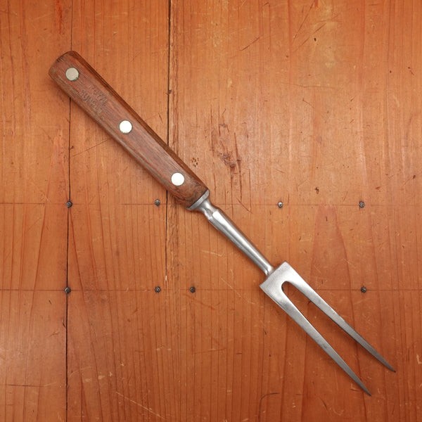 Dexter 12" Fork Hand Forged Carbon Steel Rosewood Mass. USA 1950’s-70s