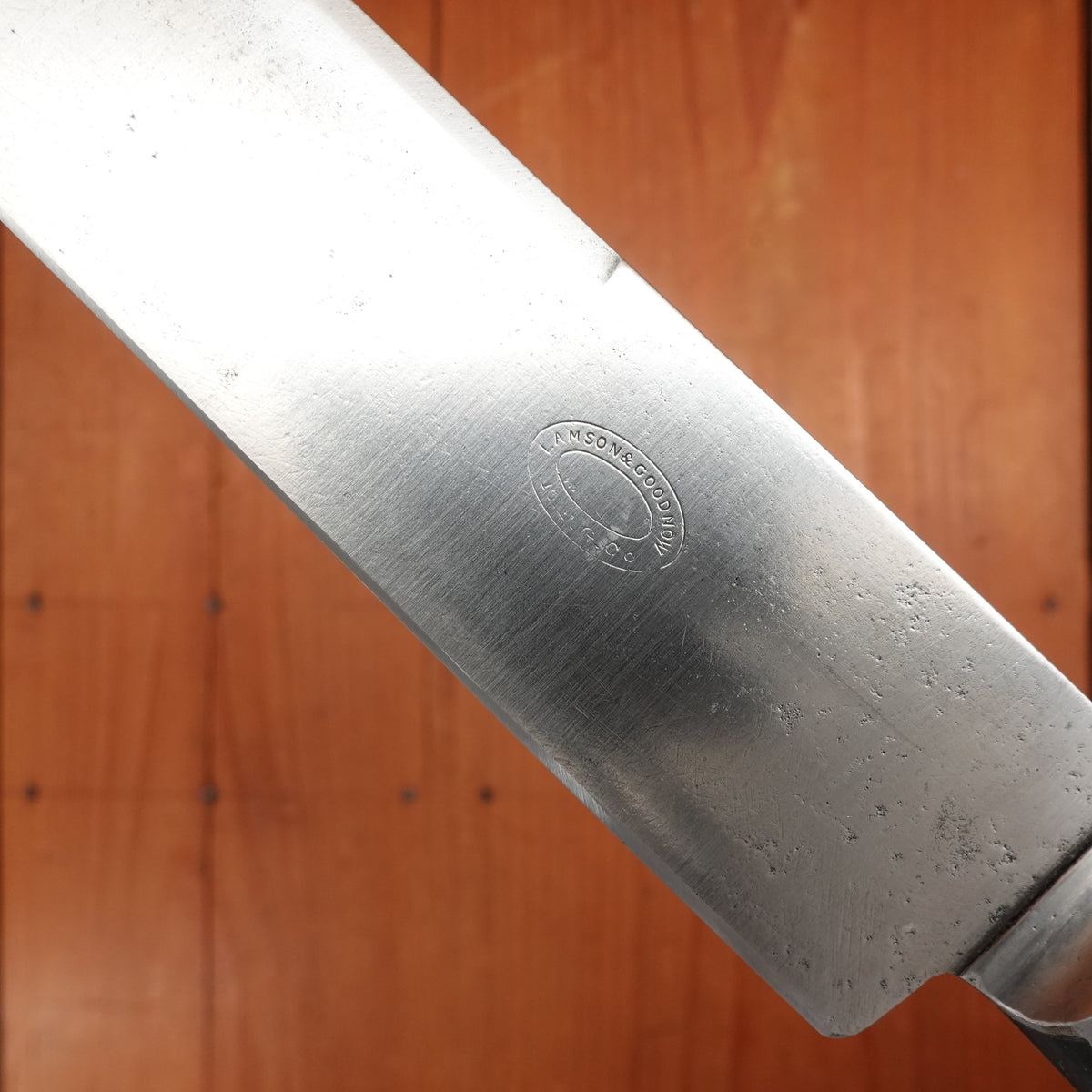 Lamson & Goodnow MFG Co 10" Slicer Carbon Steel Ebony 1880-1920s