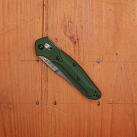 Benchmade 940 Osborne Reverse Tanto CPM-S30V AXIS Lock Green Aluminum Handle