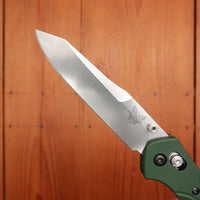 Benchmade 940 Osborne Reverse Tanto CPM-S30V AXIS Lock Green Aluminum Handle