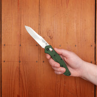 Benchmade 940 Osborne Reverse Tanto CPM-S30V AXIS Lock Green Aluminum Handle