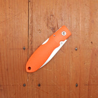 MOKI Coupe Folding Knife AUS-8 Lockback Grilon Rescue Orange Handle