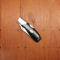 MOKI Kingfisher Folding Knife Linen Micarta Handle with Sheath