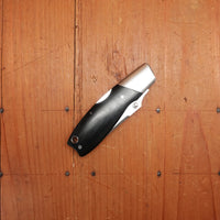 MOKI Kingfisher Folding Knife Linen Micarta Handle with Sheath