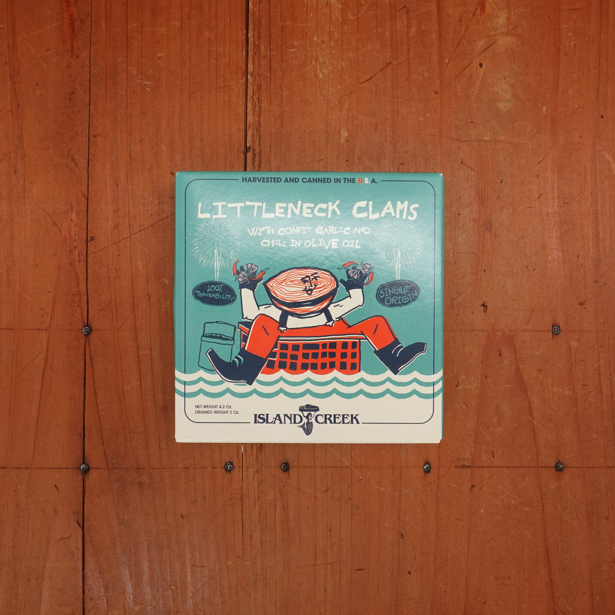 Island Creek Littleneck Clams with Confit Garlic, Chili & Olive Oil - 4.2oz