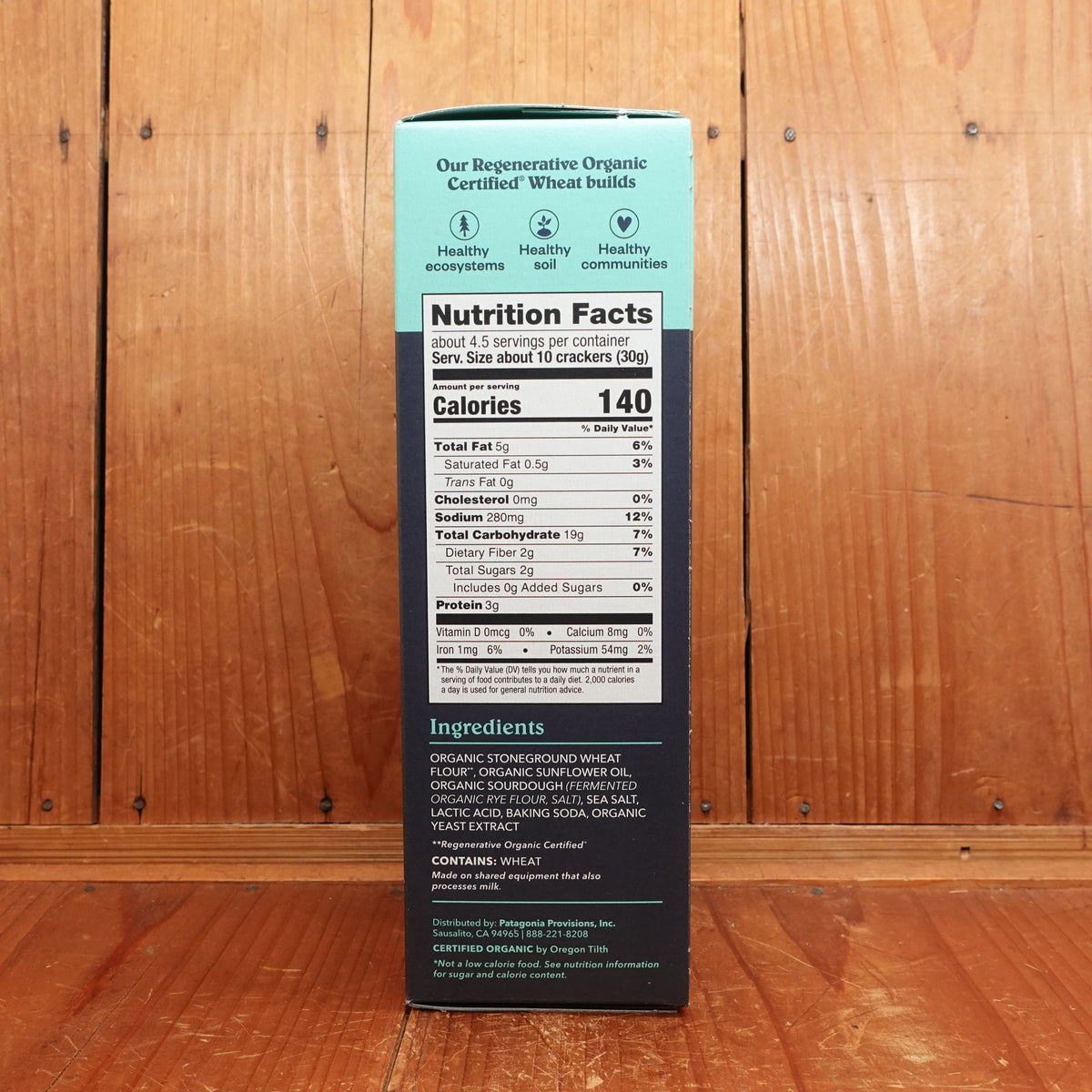 Patagonia Provisions Organic Sourdough Sea Salt Crackers