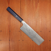 Rolin Knives Honyaki 165mm Nakiri W2 Micarta Brass