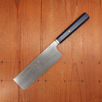 Rolin Knives Honyaki 165mm Nakiri W2 Micarta Brass