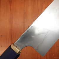 Rolin Knives Honyaki 165mm Nakiri W2 Micarta Brass