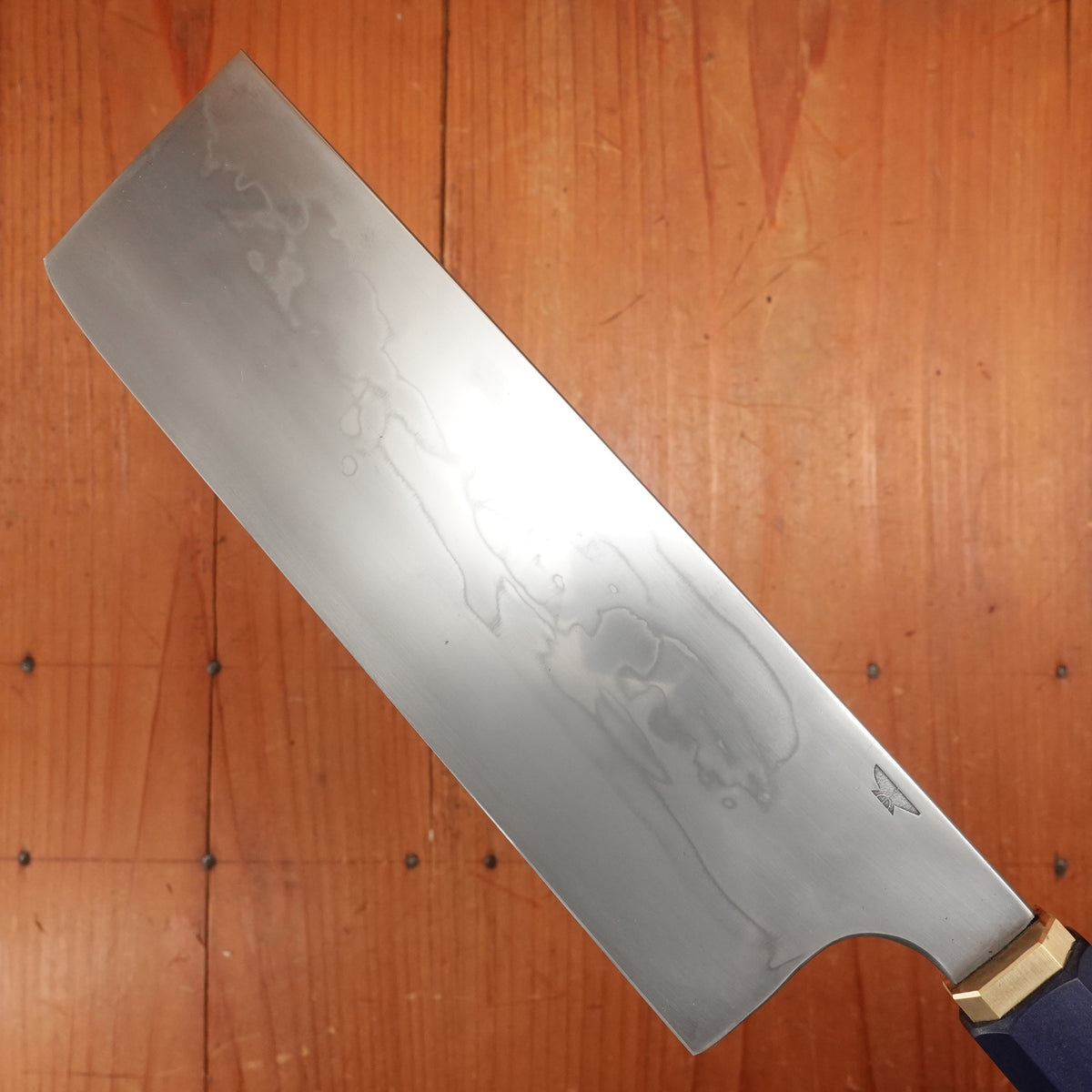 Rolin Knives Honyaki 165mm Nakiri W2 Micarta Brass