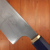 Rolin Knives Honyaki 165mm Nakiri W2 Micarta Brass