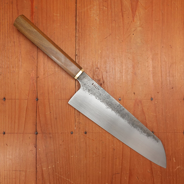 Rolin Knives 205mm Santoku Apex Ultra Argentine Lignum Brass