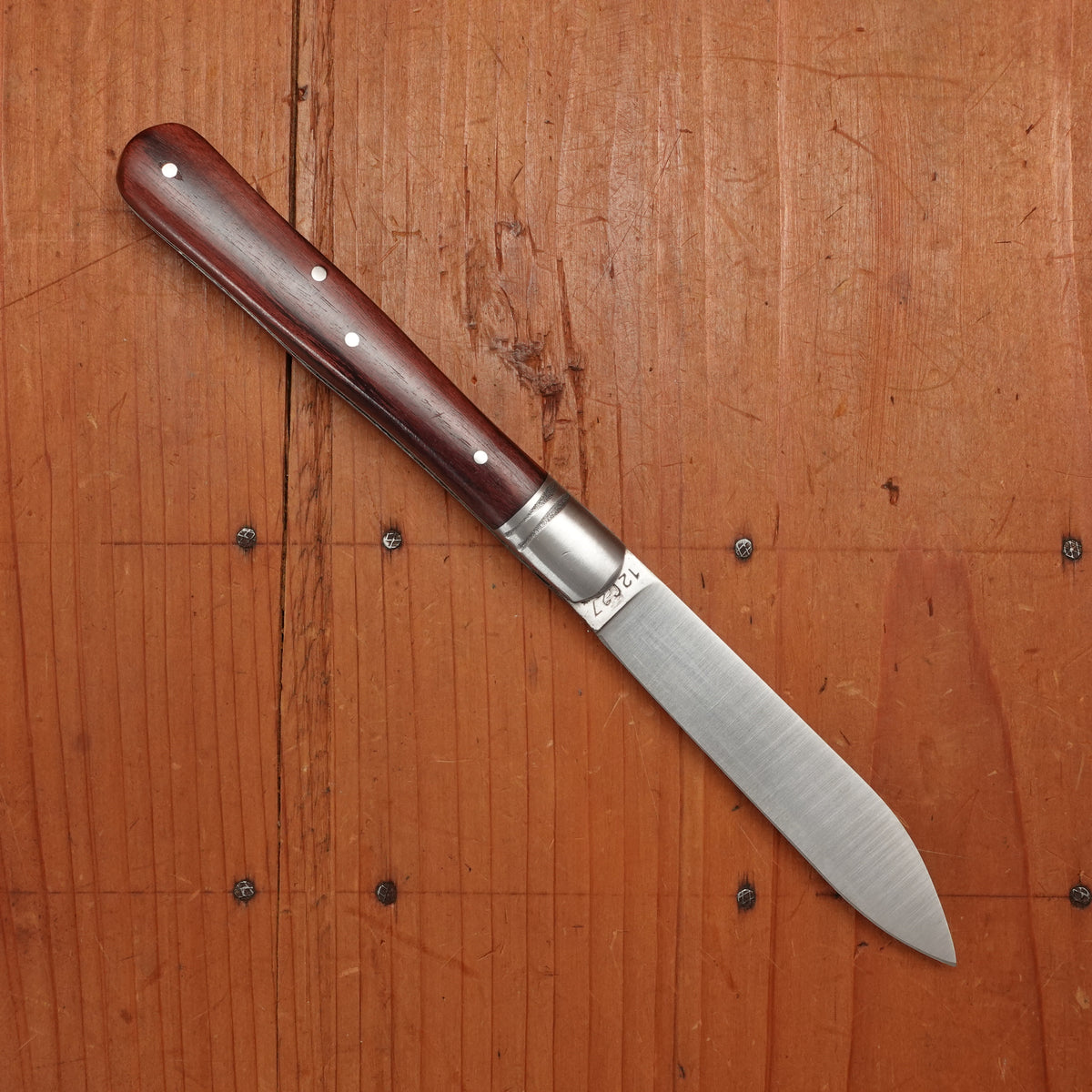Au Sabot Le Violon 10.5cm Pocket Knife Drop Point Stainless Violetwood Handle