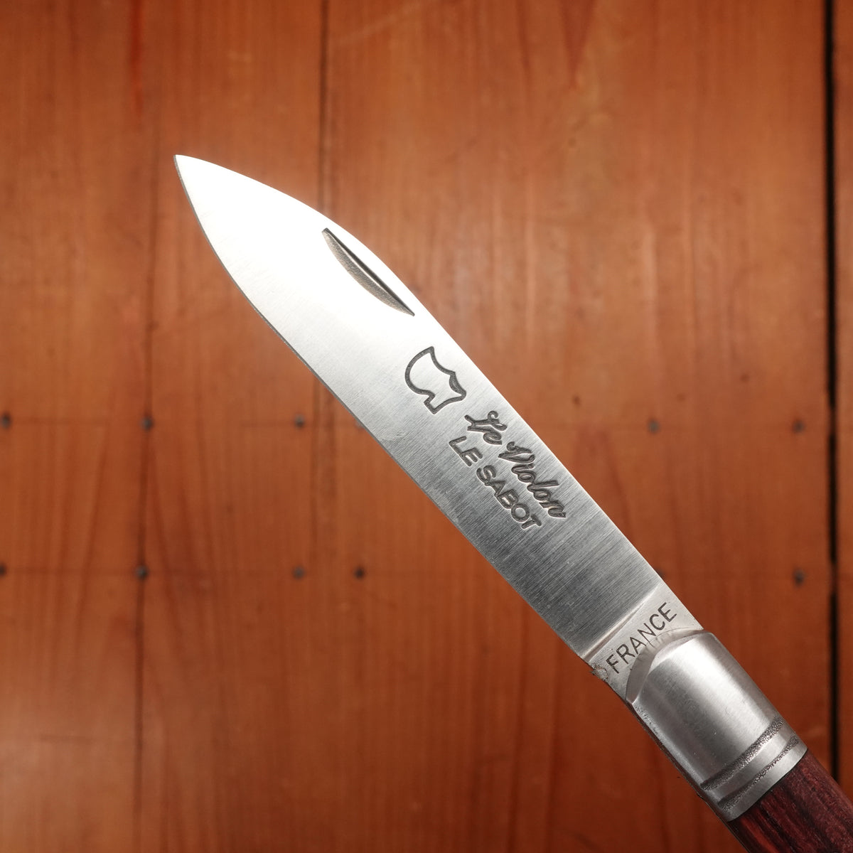 Au Sabot Le Violon 10.5cm Pocket Knife Drop Point Stainless Violetwood Handle