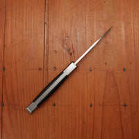 Au Sabot Le Roquefort 10.5cm Pocket Knife Drop Point Stainless Bolstered Ebony Handle