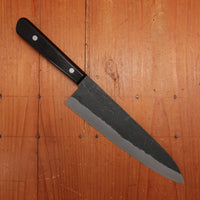 Morihei Hisamoto 210mm Gyuto Iron Clad Shirogami 1 Kurouchi Pakka Handle (No Bolster)